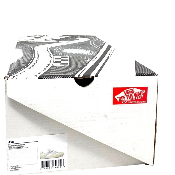 VANS Ave Leather Shoes Low Top Skate Mesh Sneakers Women's Size VN0A5JIBWWW - Picture 6 of 7